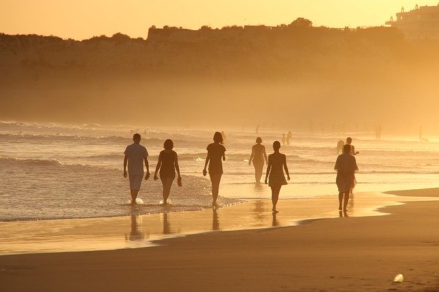 Strand vid Portugals Porto